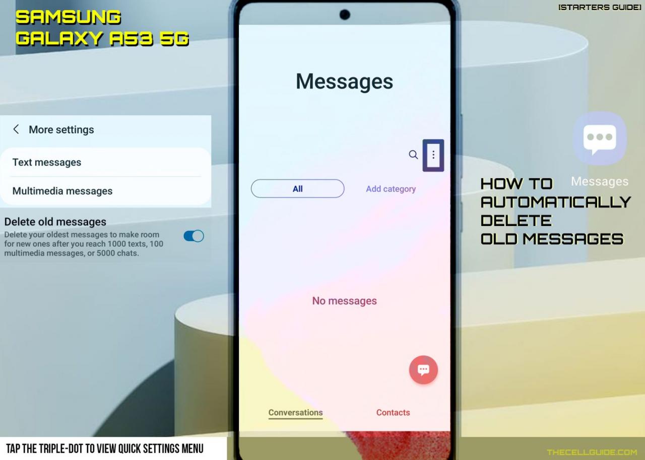 How to Automatically Delete Old Messages on your Samsung Flip 6